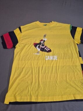 United Colors Of Benetton Yellow Crewneck Tee